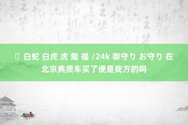 ✨白蛇 白虎 虎 龍 福 /24k 御守り お守り 在北京典质车买了便是我方的吗