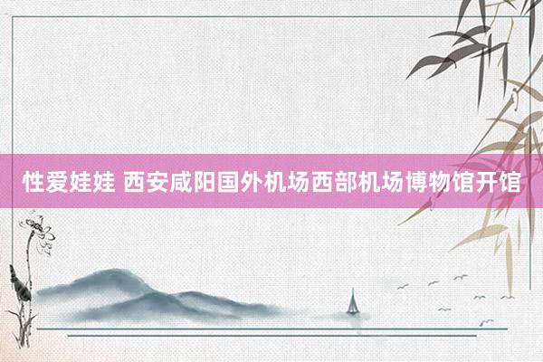 性爱娃娃 西安咸阳国外机场西部机场博物馆开馆