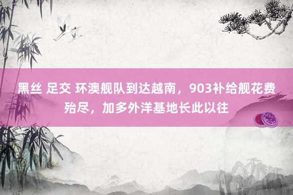 黑丝 足交 环澳舰队到达越南，903补给舰花费殆尽，加多外洋基地长此以往