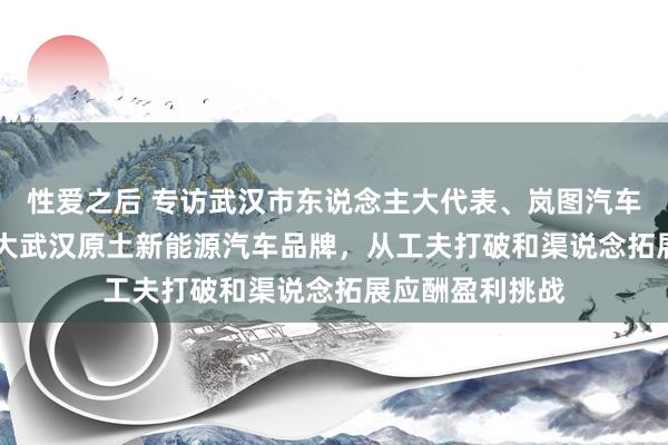 性爱之后 专访武汉市东说念主大代表、岚图汽车CEO卢放： 壮大武汉原土新能源汽车品牌，从工夫打破和渠说念拓展应酬盈利挑战