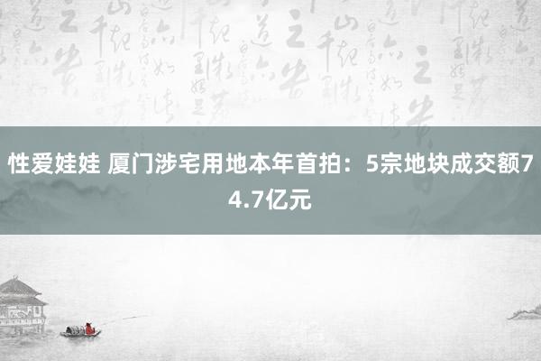 性爱娃娃 厦门涉宅用地本年首拍：5宗地块成交额74.7亿元
