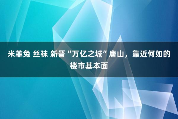 米菲兔 丝袜 新晋“万亿之城”唐山，靠近何如的楼市基本面