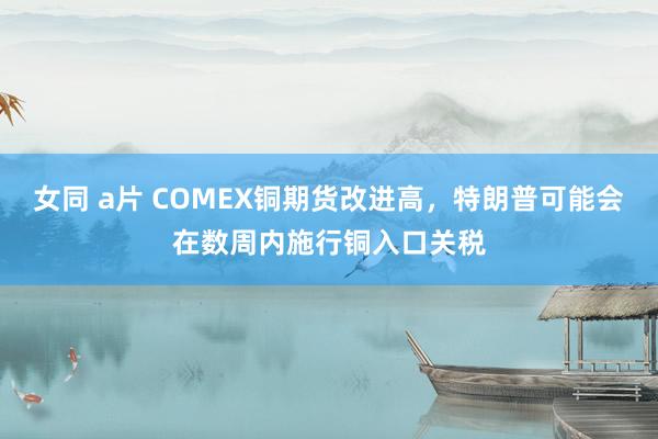 女同 a片 COMEX铜期货改进高，特朗普可能会在数周内施行铜入口关税